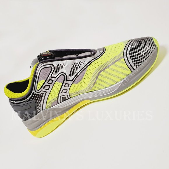 GUCCI SNEAKERS MENS ULTRAPACE R LEATHER SHOES w DOUBLE G LOGO sz 7G 7.5 US - Picture 9 of 16